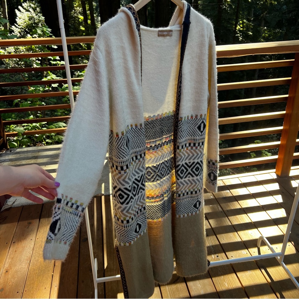 Long Sweater with Hood- super soft! 🥰 - Picture 5 of 6